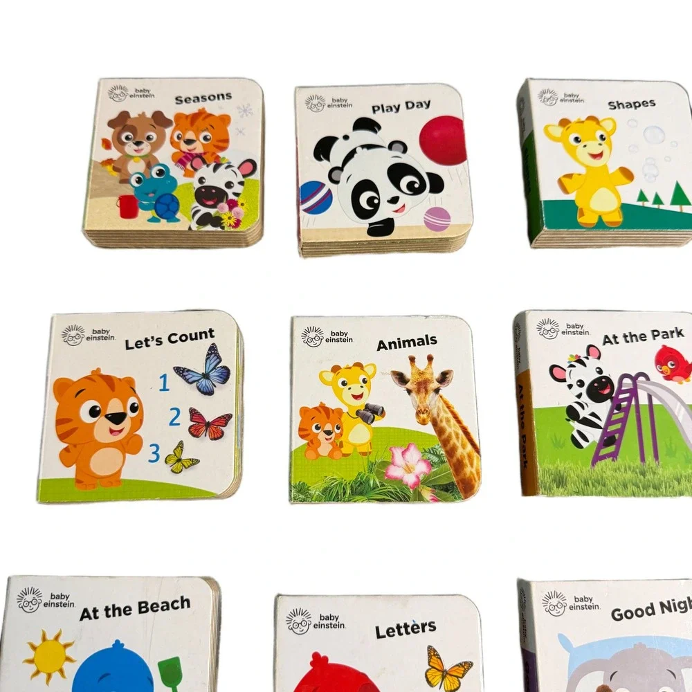 Baby Einstein My First Library 12 Board Book Block Set with Carrying Case Case - Picture 11 of 16